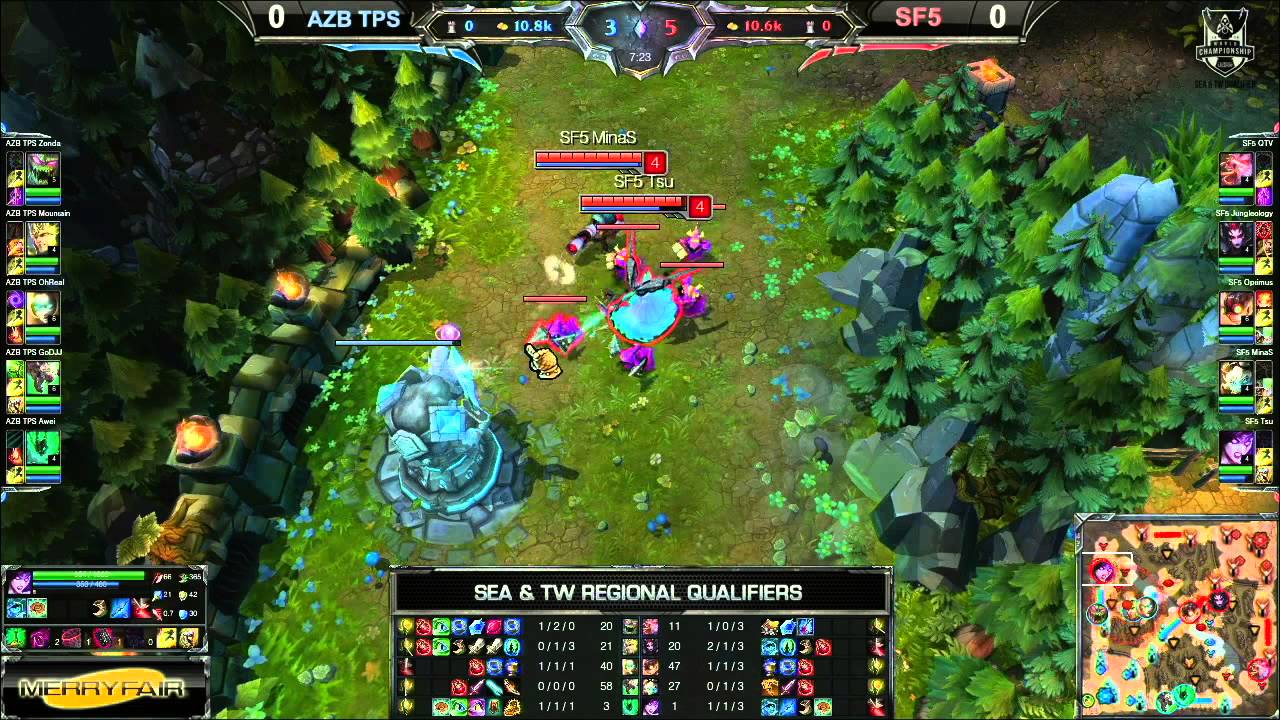 2014 世界大賽預選賽 - SEA 與 台灣地區 Day2 AZB TPS vs SF5 Game1