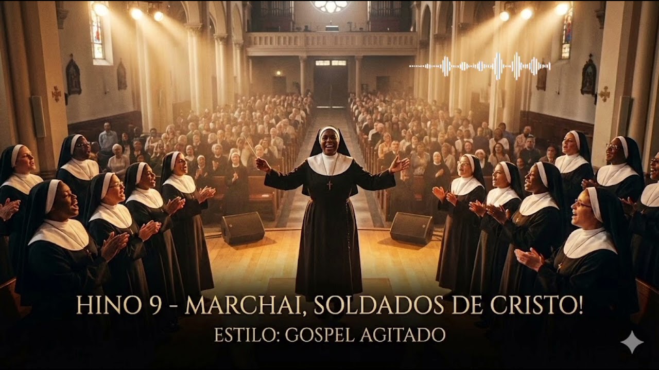 Hino 9 da harpa, Marchai,Soldados de Cristo! Estilo do filme mudança de hábito. #harpacristã