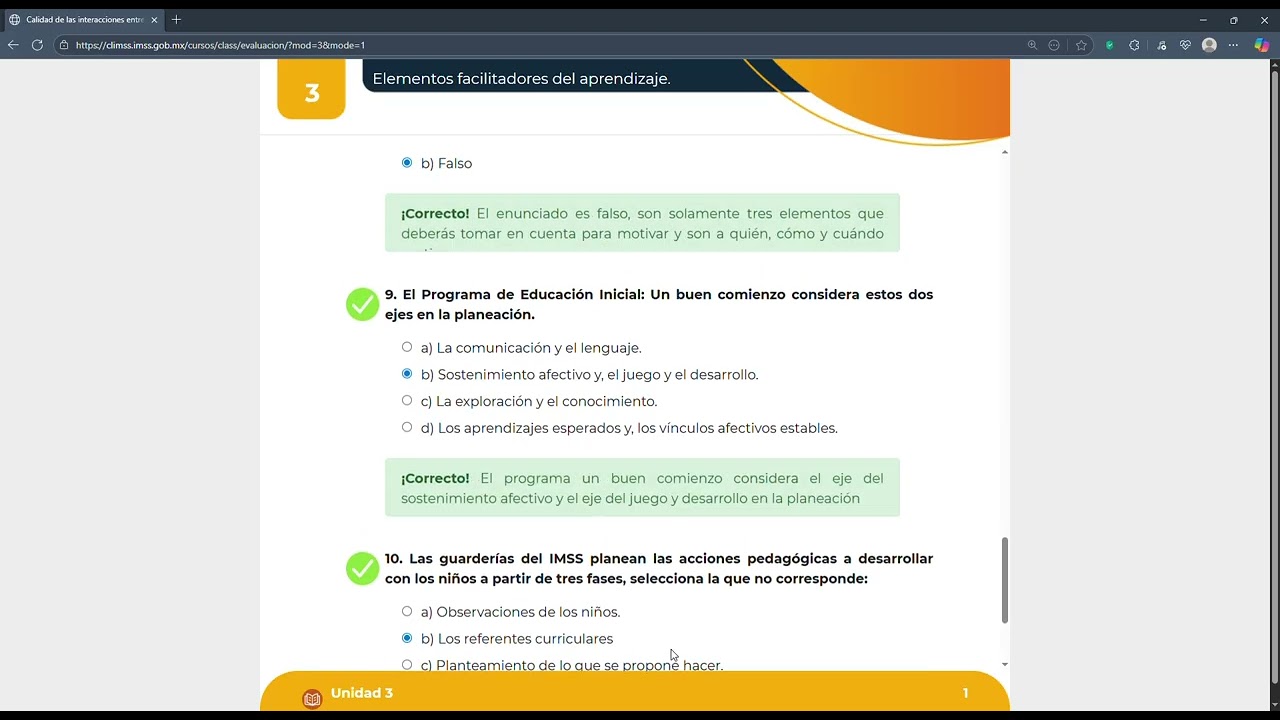 CALIDAD DE LAS INTERACCIONES - CURSO CLIMSS - UNIDAD 3