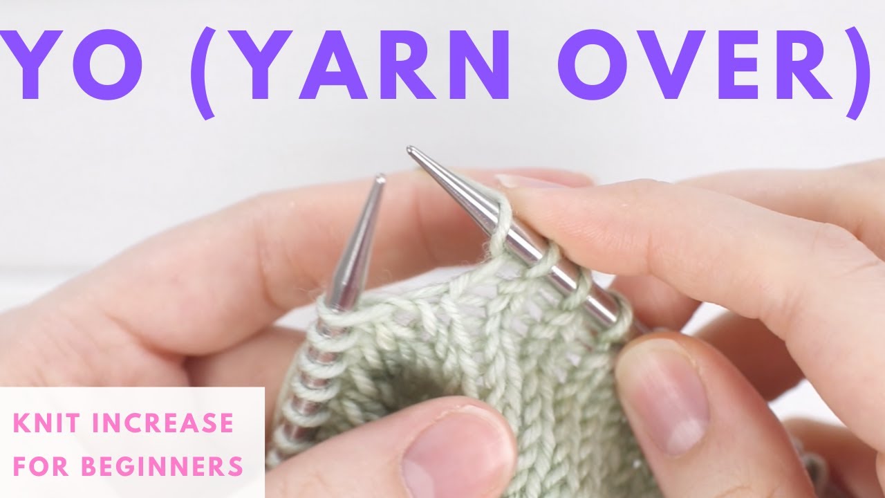 Прибавка накида (YO) для начинающих