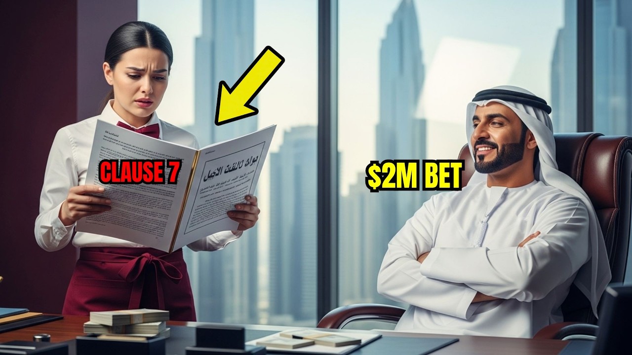 Arab billionaire bets $2M she can't read his CONTRACT — waitress found the trap in clause 7...