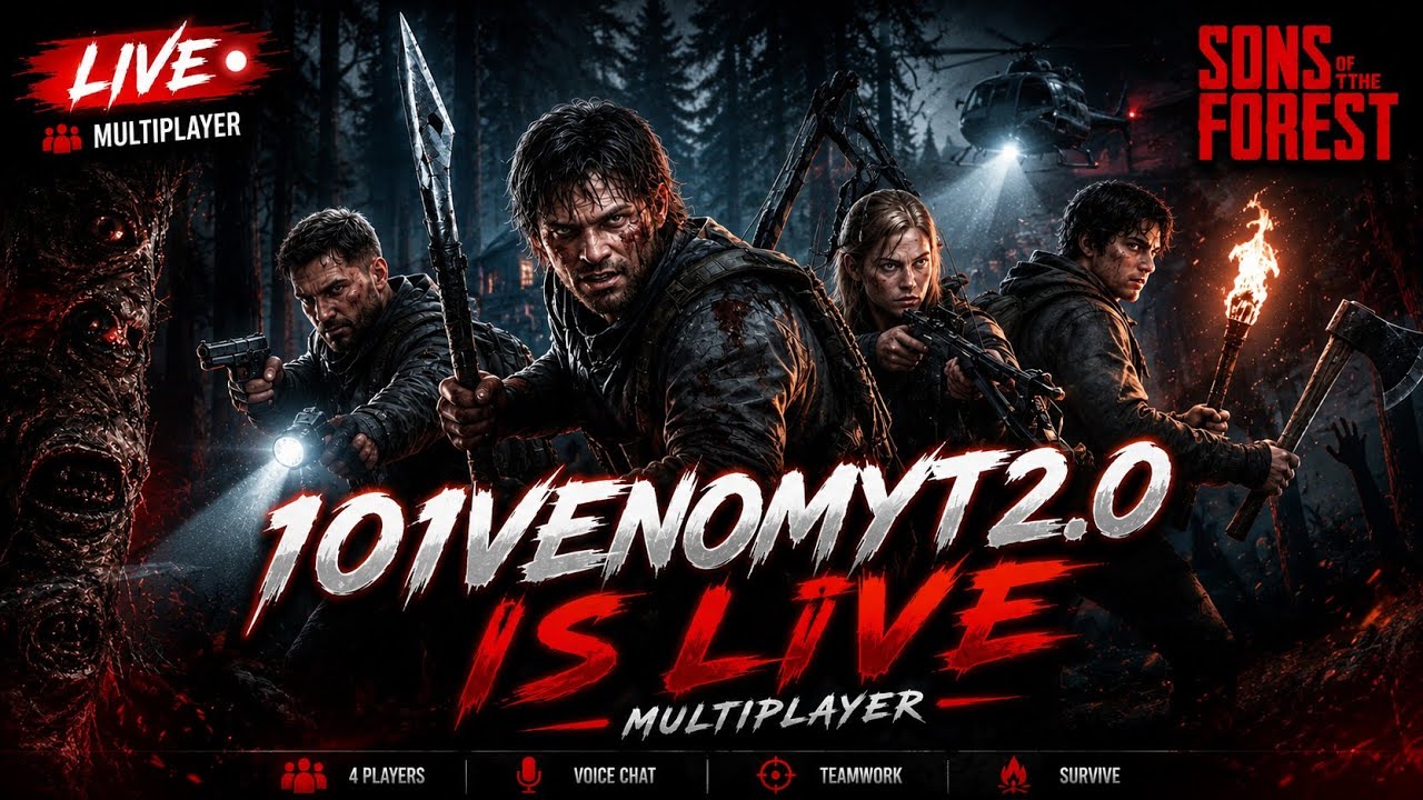 🔴 RAMZAN DAY 6🔴Sons of the Forest | Horror Survival Adventure | LIVE 101VENOMYT2.0