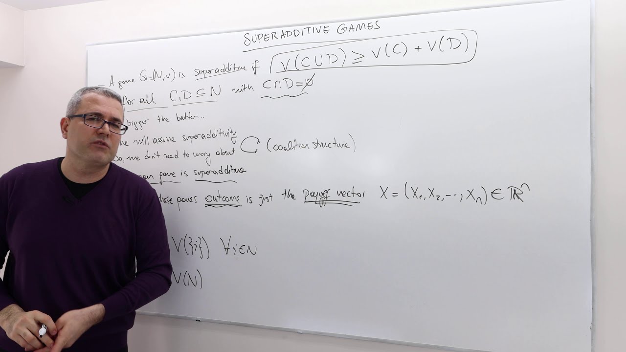(AGT4E5) [Game Theory] Superadditive Games