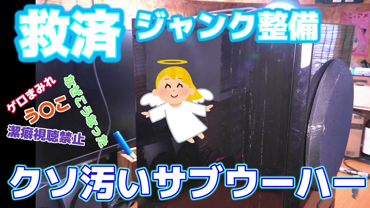 【ジャンク救済】汚物のサブウーファーを復活させる　Onkyo SL-D501