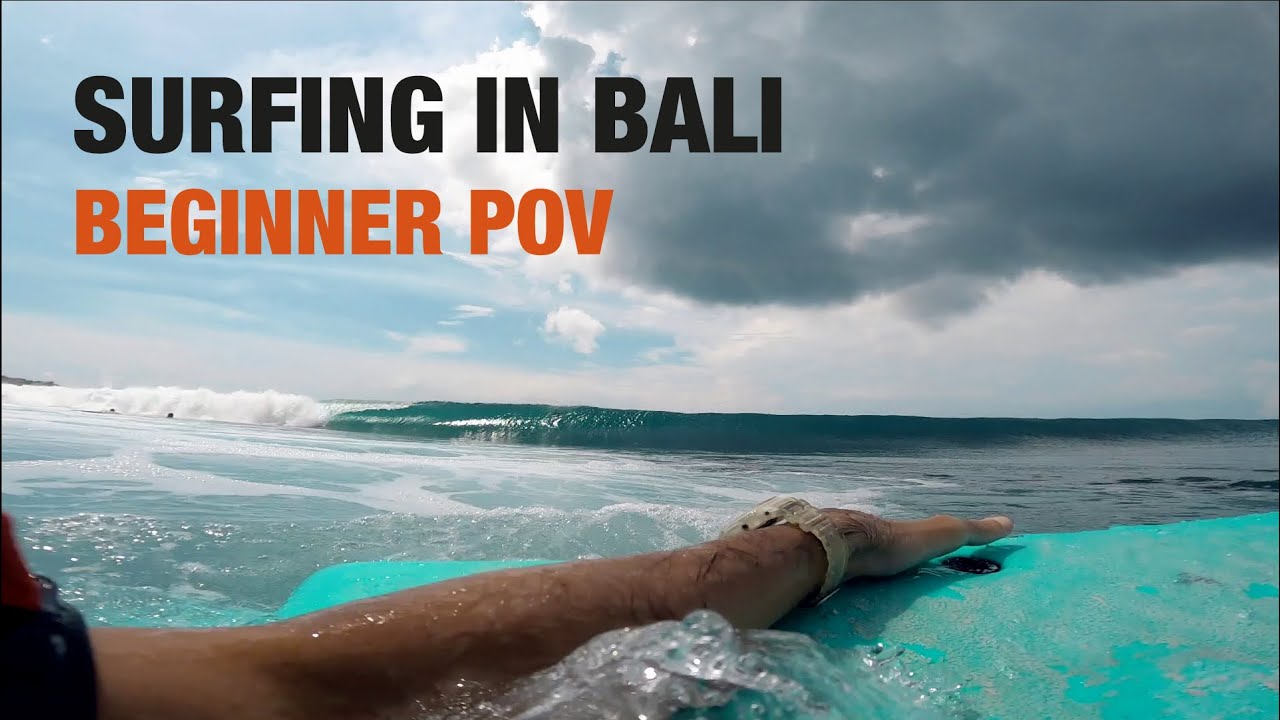Surfing in Bali - Beginner POV / Uluwatu / Baby Padang / Catch Surf Odysea