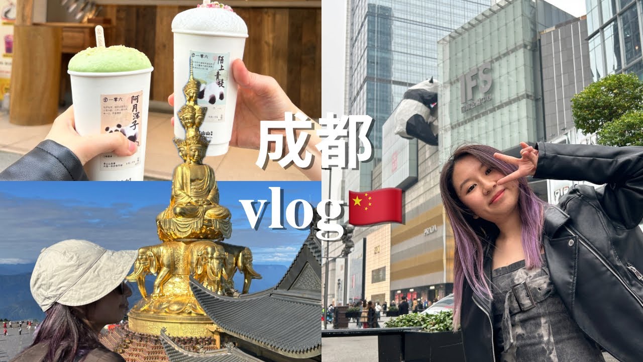 chengdu 成都vlog 🇨🇳 city walk, huanglongxi, mt e’mei, leshan buddha, taikooli | Kelly T.