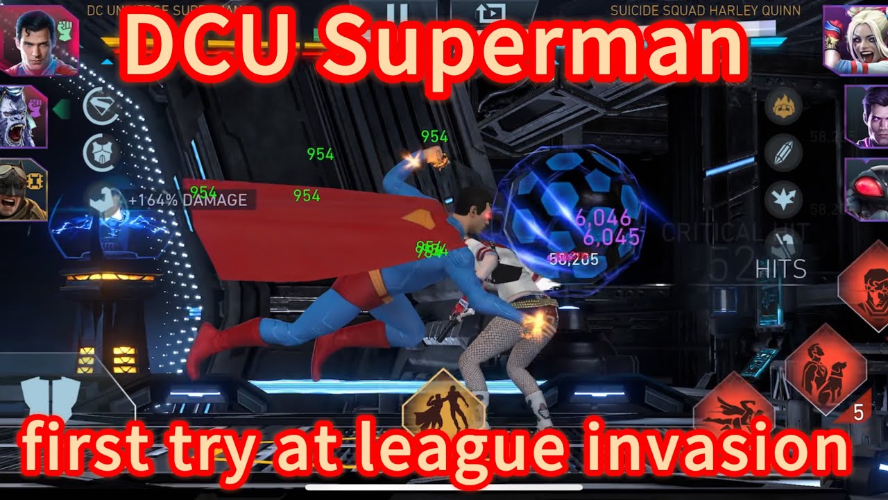 Лига вторжений битв D1 Injustice 2 Mobile