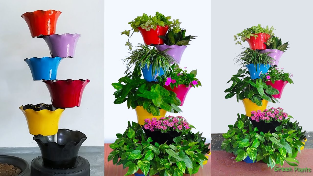 Vertical Gardening Idea for Turning a Small Space into Beautiful Garden//GREEN PLANTS