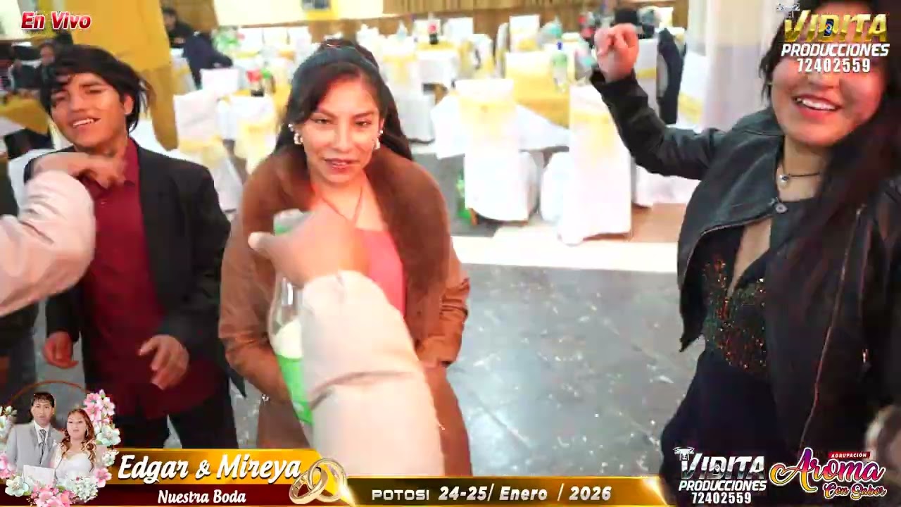 Aroma con Sabor en Vivo, en la Boda de Edgar y Mireya Salon Cosep 24 de Enero del 2026