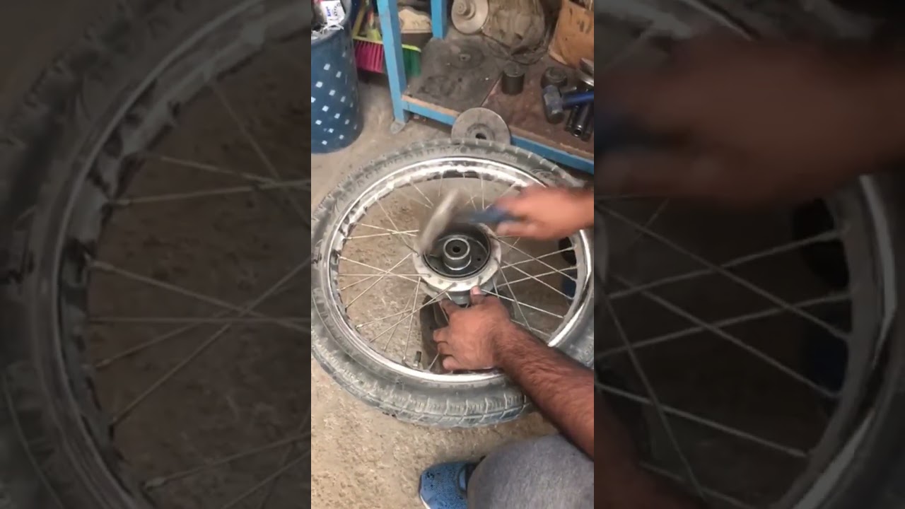 Rear hub break repairing 