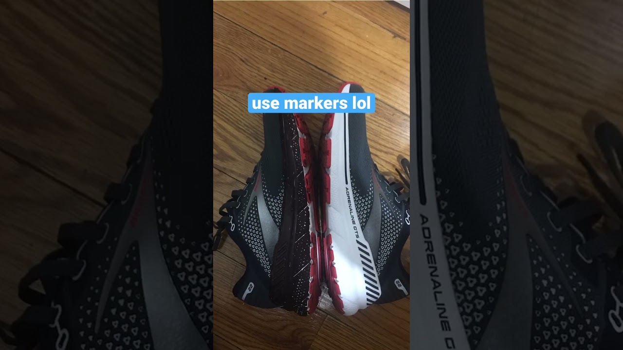 using sharpie marker on my brooks adrenaline shoes