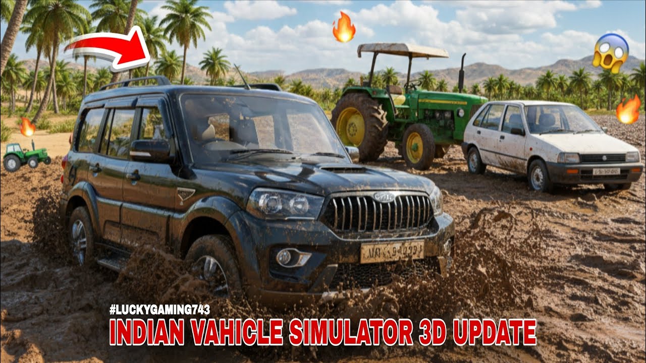 Ultimate Risk Mode: on with scorpio ⚠️INDIAN VAHICLE SIMULATOR 3D GAME IN FUNNY VIDEO WITH CARS 😆😄 