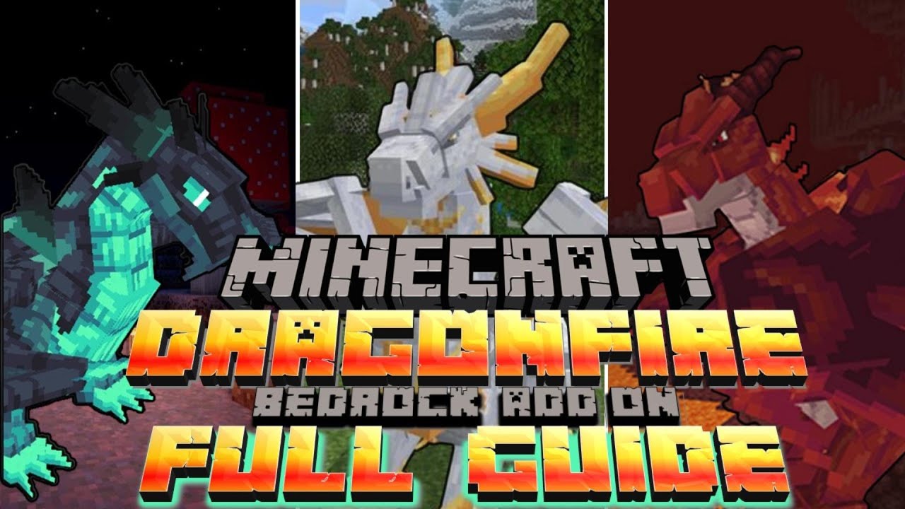 Minecraft Dragonfire FULL GUIDE and Showcase! Bedrock Edition ADD-ON!