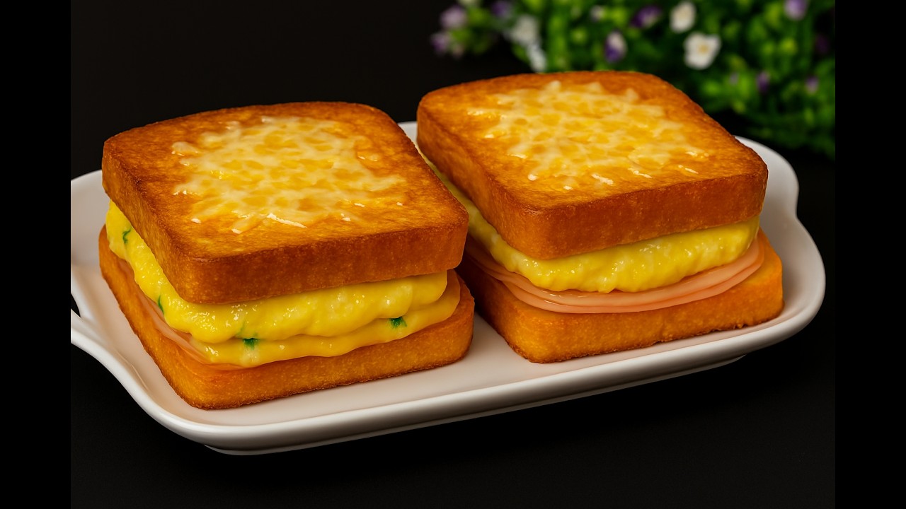 5-Minute Egg Sandwich | Easy Egg Toast Recipe & Daily Breakfast Idea 