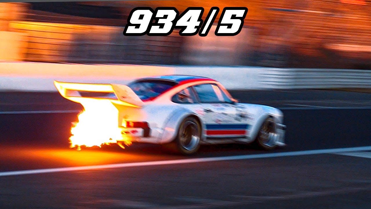 1977 PORSCHE 934/5 | HUGE FLAMES & TURBOS SOUNDS | 2022 Nürburgring, Spa and Le Mans