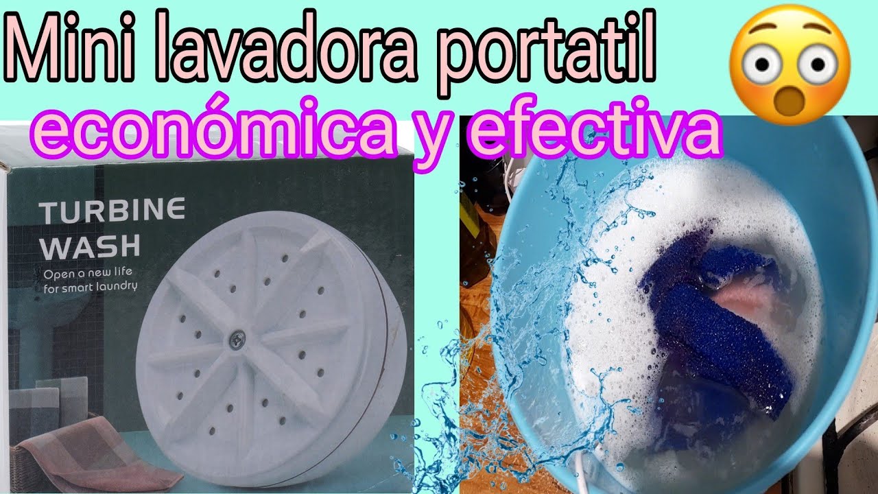 MINI LAVADORA PORTATIL ✅EFECTIVA  y PRÁCTICA! turbine Wash