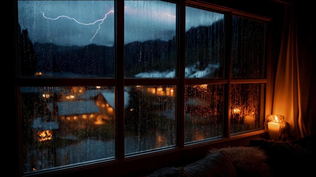 Rain Sounds on Window 🌧️ | 3H Sleep Sounds (No Ads) • Deep Sleep