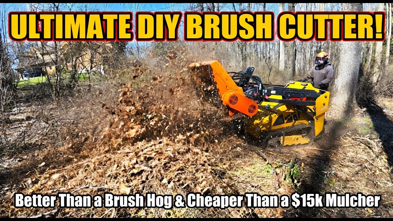 Я собрал ИДЕАЛЬНЫЙ кусторез для своего мини-погрузчика Huayee LHY680.