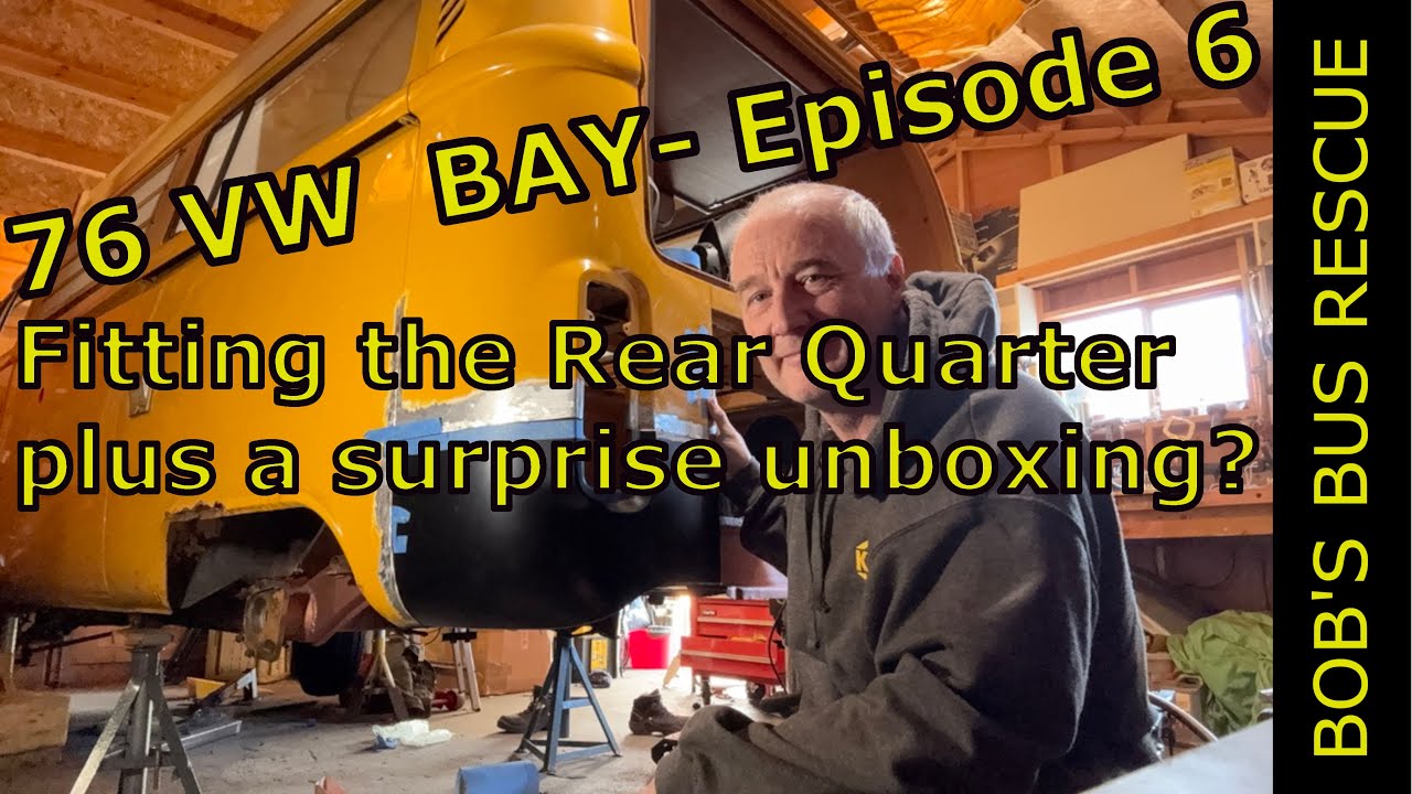Episode 6 - Rear Quarter Letting in.  1976 VW Bay Window restoration.