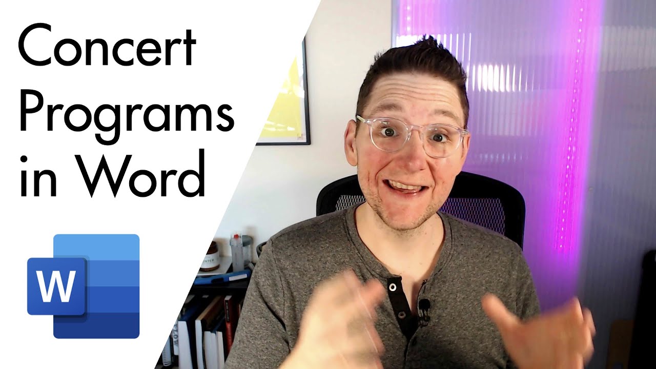How to Make Concert Programs in Word, the Right Way