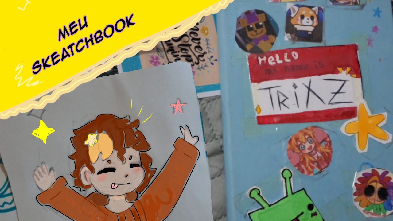⭐️⭐️Tour pelo meu skeatchbook!!!!⭐️⭐️