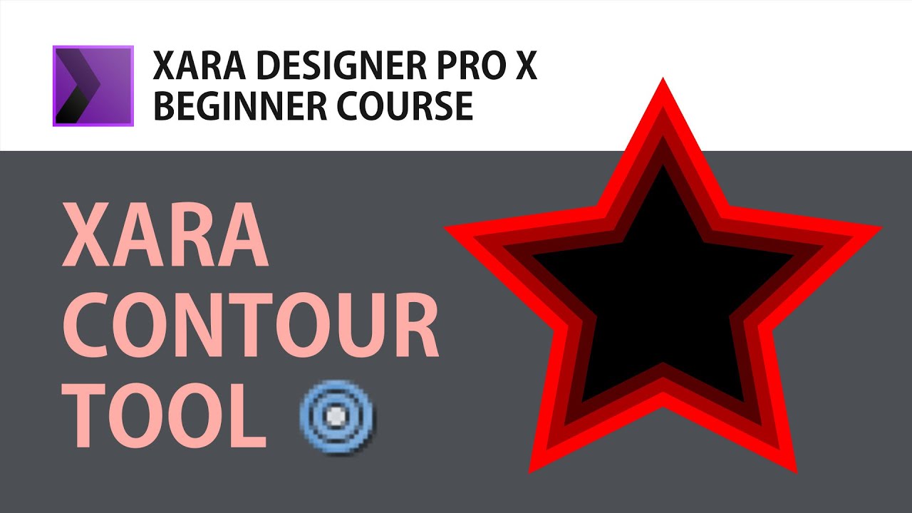Using the Contour Tool in Xara Designer Pro X | Tutorial for Beginners