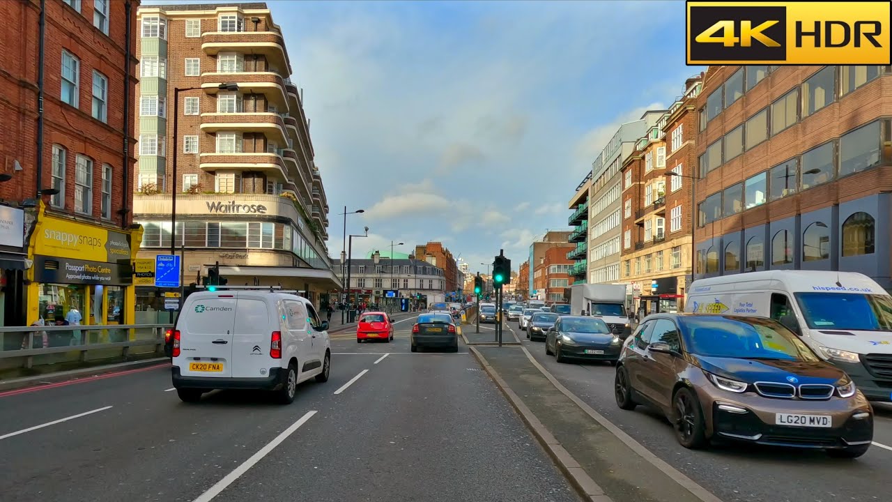 Chaotic London Drive | Driving from Relaxing Zone 3 to Chaotic Zone 1 [4K HDR]