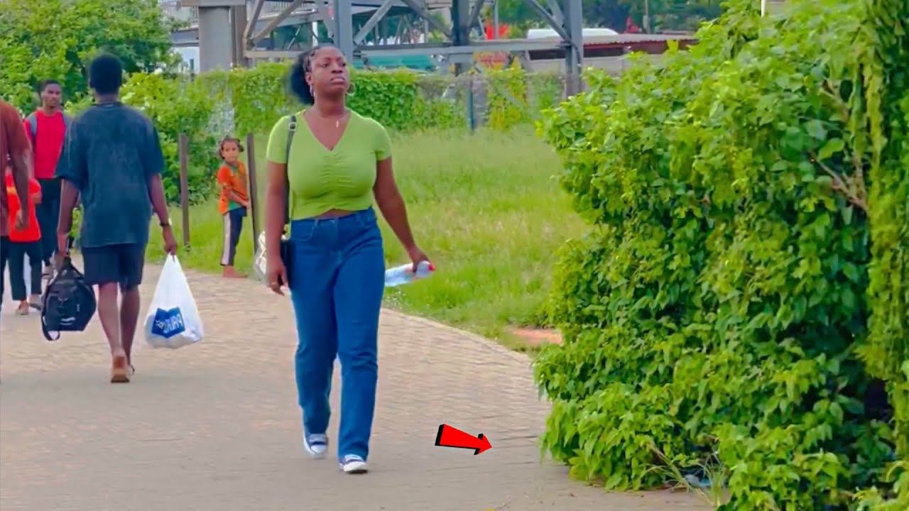 She Nearly Hit the Bushman with the Bottle! Bushman Prank!