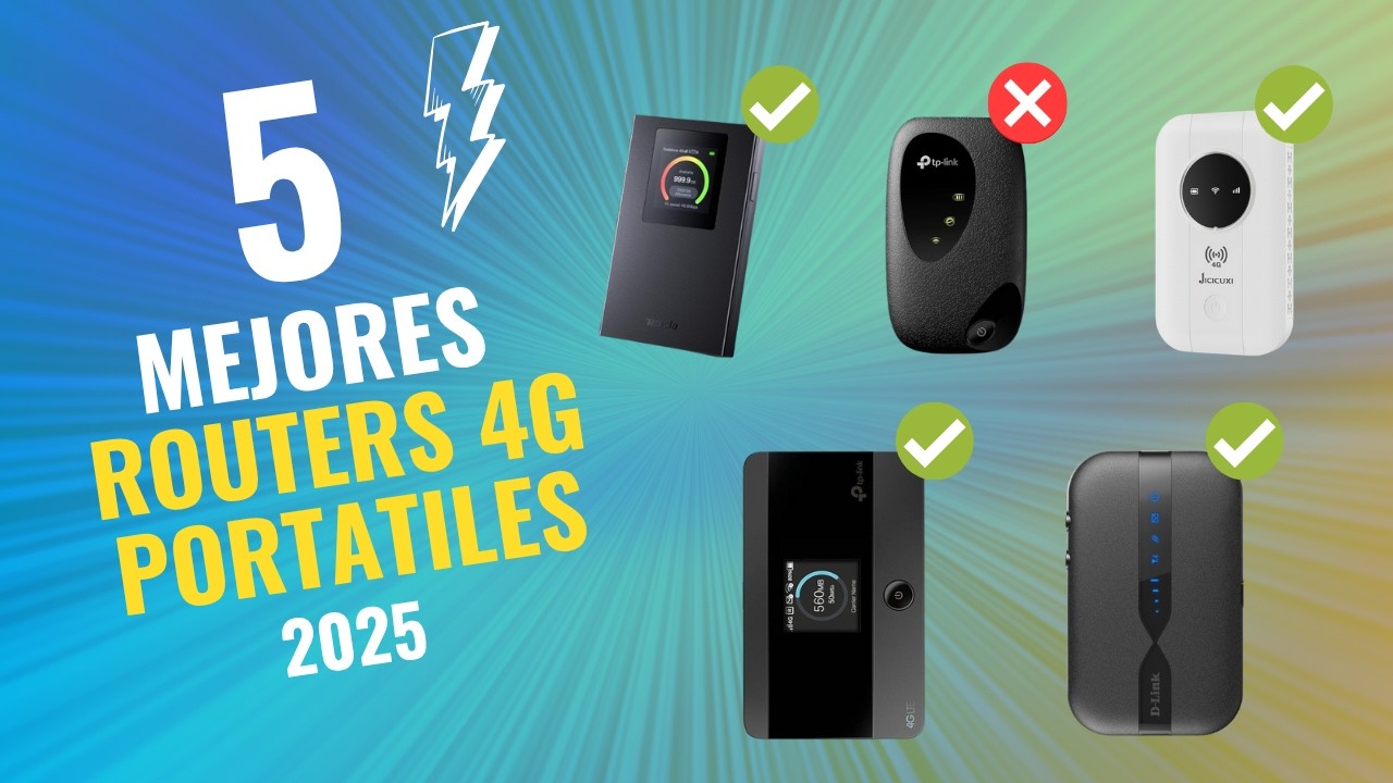 Los 5 Mejores Routers 4G Port&aacute;tiles de 2025 Calidad-Precio en Amazon ✅ NO COMPRES UNO SIN VER ESTO 🔥