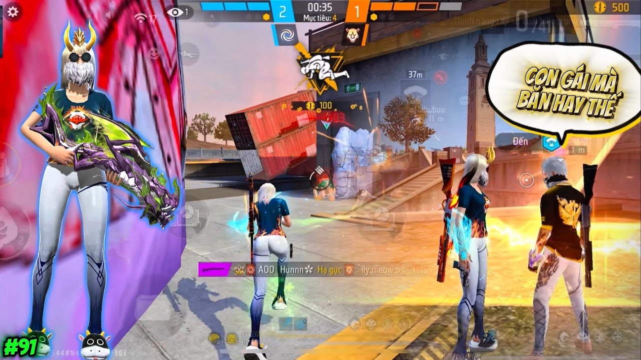 [Free Fire] Giả Gái Ghép Kênh Thế Giới Gặp 2 Thanh Niên Hài Hước | P91