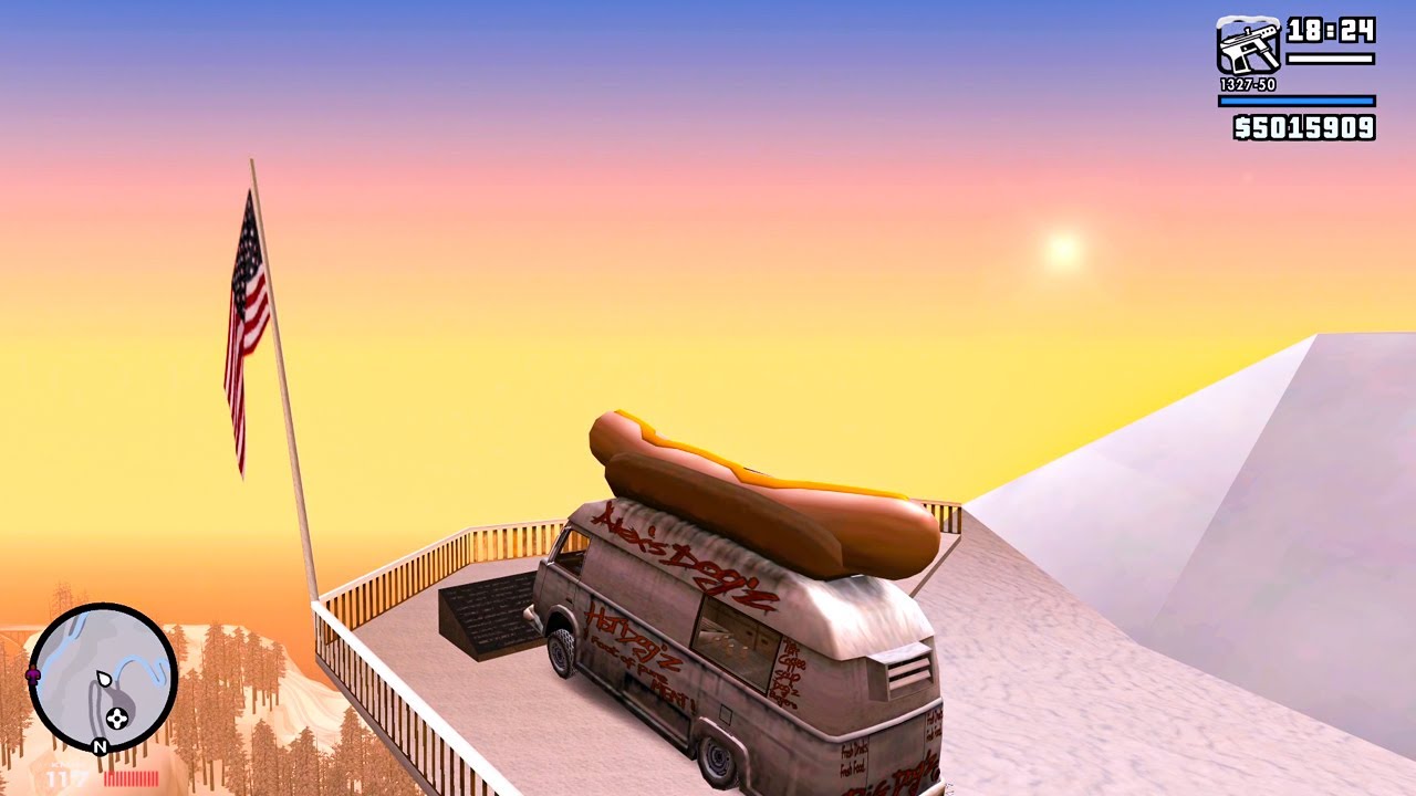 GTA SA Realistic Vehicle Deformation - Winter Crash Testing #9