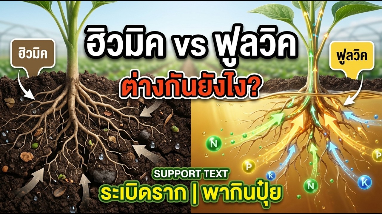 ใส่ฮิวมิคผิดตัว รากไม่เดิน! ฟูลวิคช่วยอะไรจริง