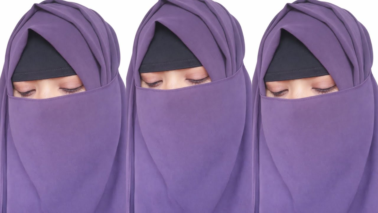 Cute & Easy Hijab 🤩 Styles With Nose Piece | Simple Niqab Hijab Tutorial | Daily Hijab Style | 