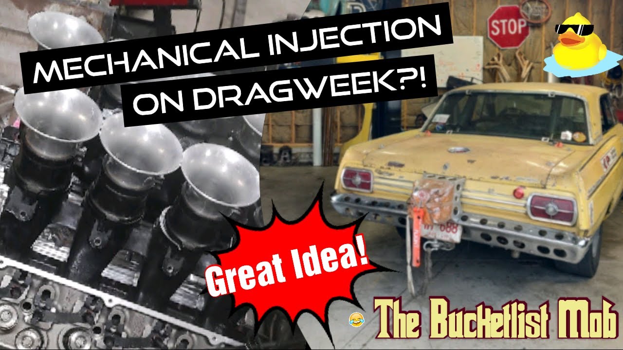Mechanical Injection for drag week??  Great Idea!