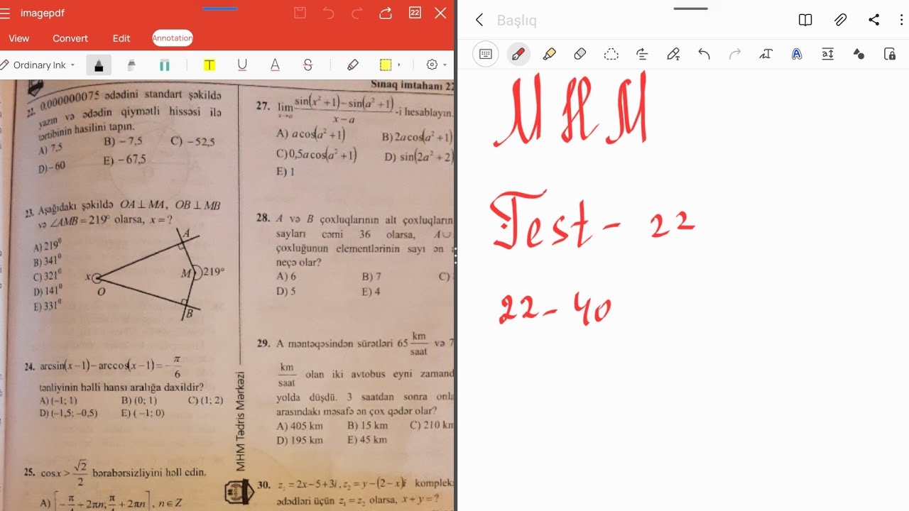MHM Test 22 (22-40)