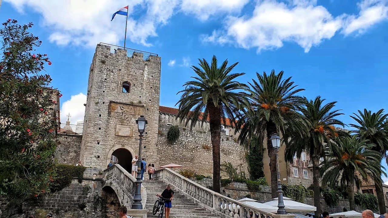 Walking in Korčula, Croatia (4K 60FPS)