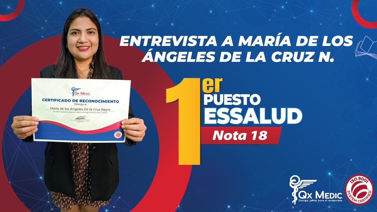 Entrevista a María de los Ángeles de la Cruz Neyra - 1er puesto EsSalud Sede Lima