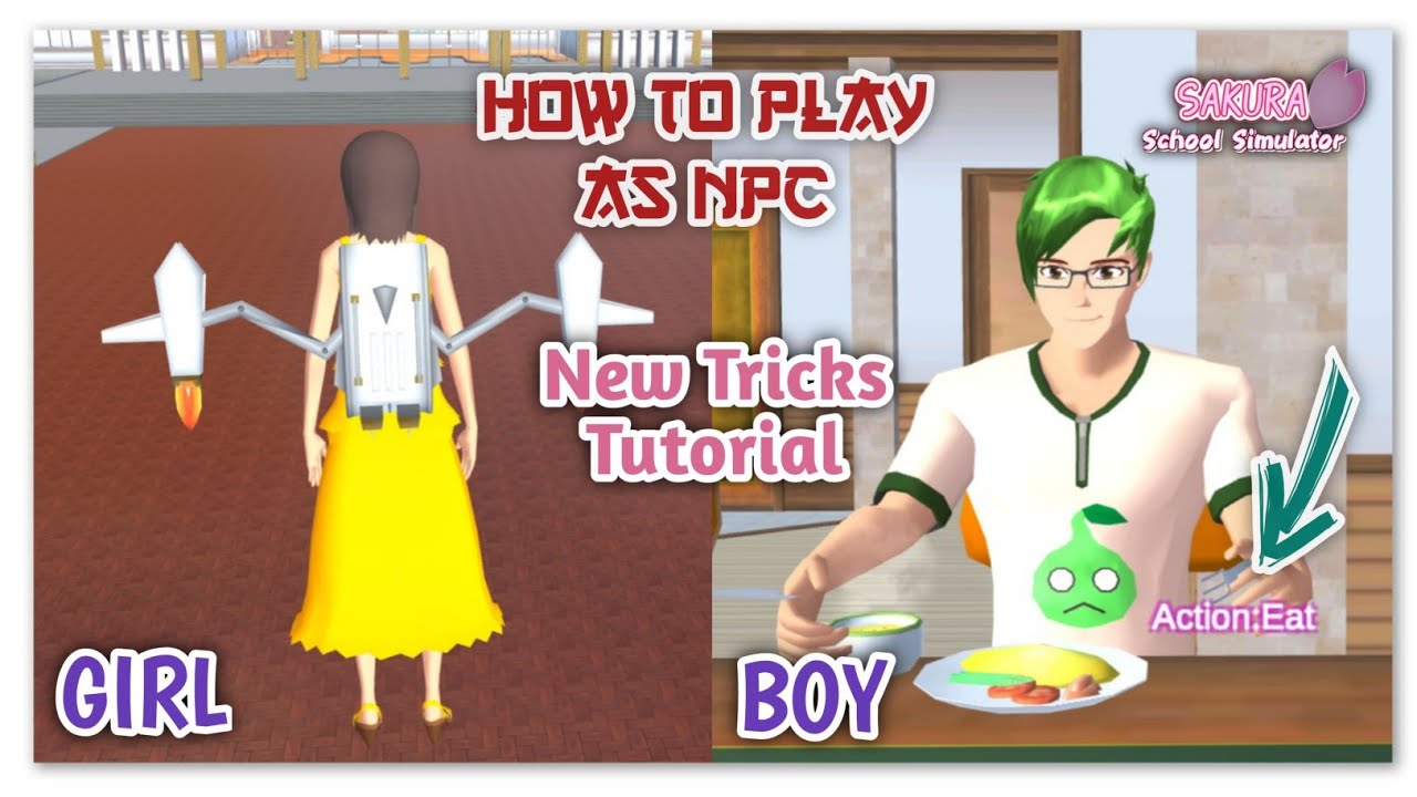 How to Play as NPC Tutorial【Sakura School Simulator】