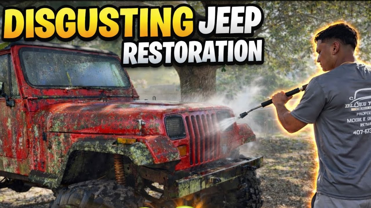 This Jeep sat for 38 YEARS… and it shows 🤢You won’t believe what was hiding under all that mold.