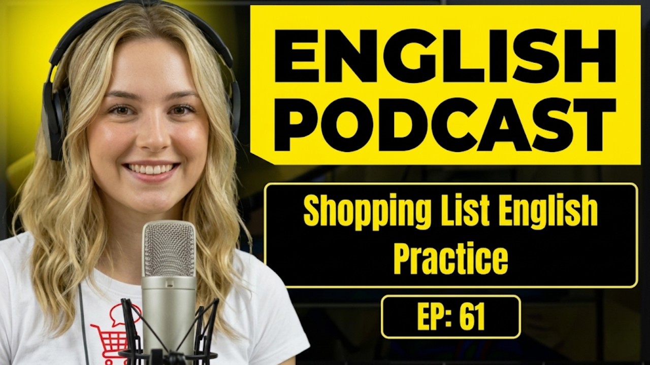 How to Talk About Your Shopping List in English | English Conversation Practice