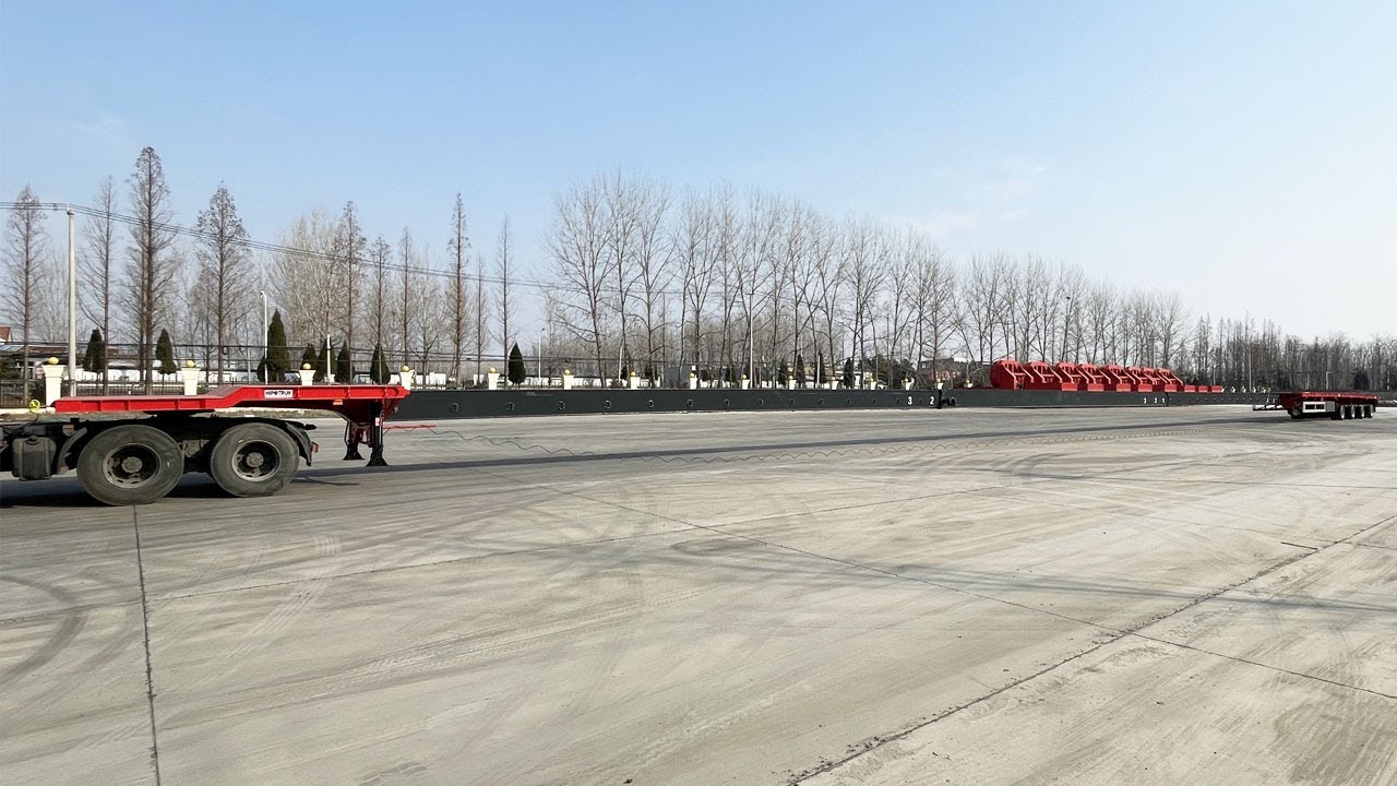 Wind Turbine Blade Transport Trailer 4 Axles 62m by CHINA HIPOTRUK