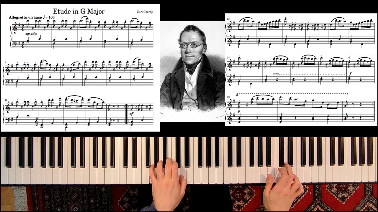 Czerny - Etude in G Major - Lesson / Tutorial