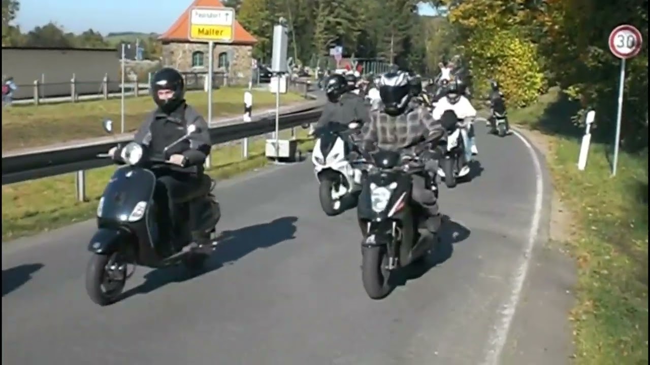 Große Roller Tour   / 10.10. 2010 / Das Orginal :) #Scooterride #Rollerausfahrt #kymco