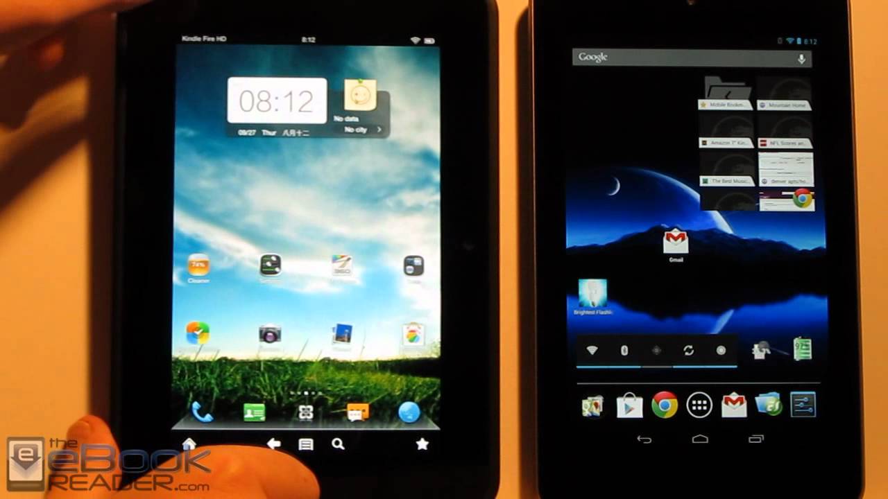 Kindle Fire HD vs Google Nexus 7 Comparison Review