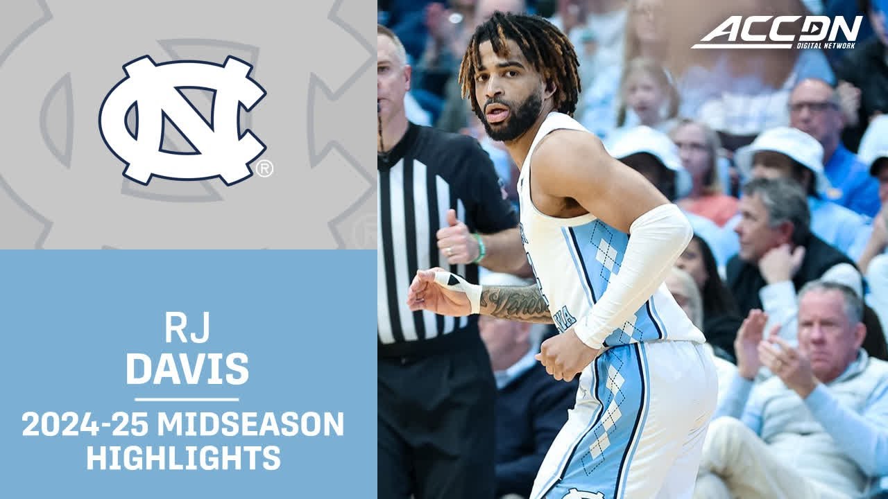 UNC G RJ Davis Midseason Highlights | 2024-25 ACC Men's Basketball
