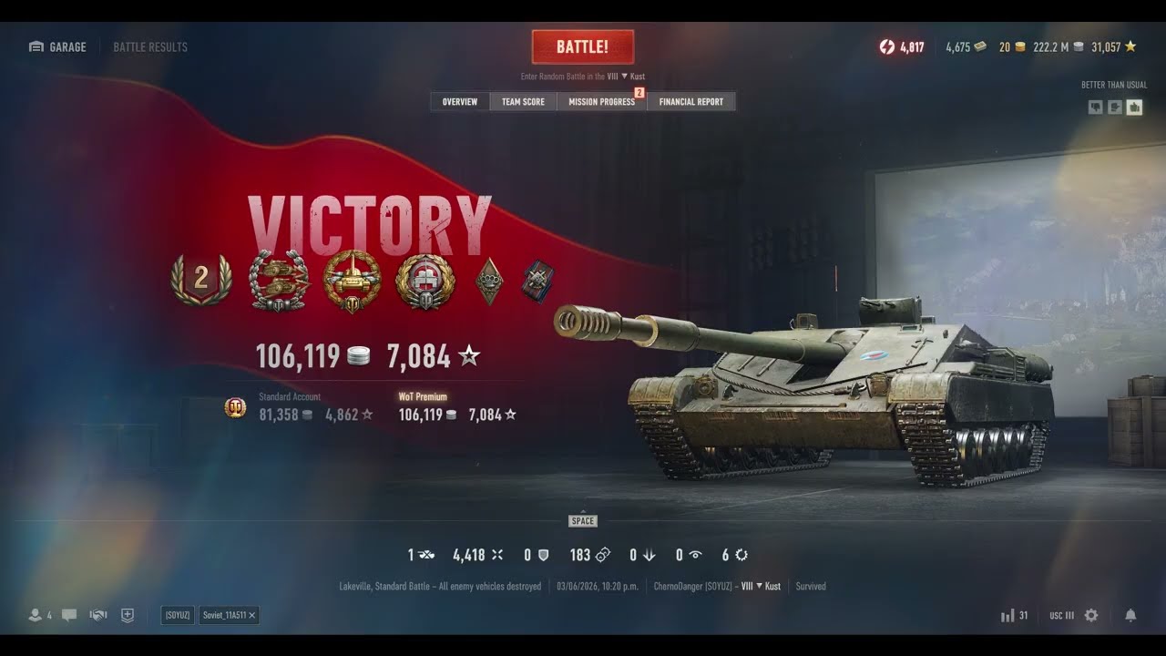 World of Tanks Replay Kust – 4,4K Damage