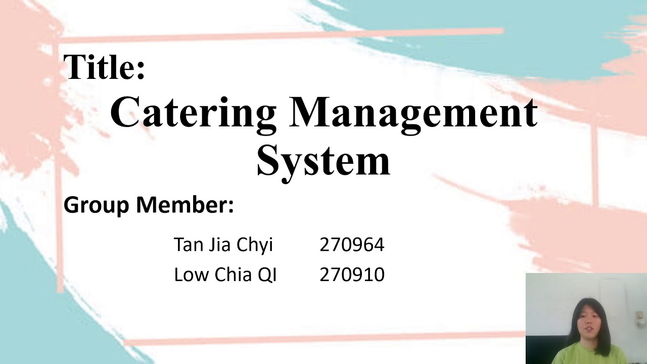 DATABASE PROJECT (Catering Management System)