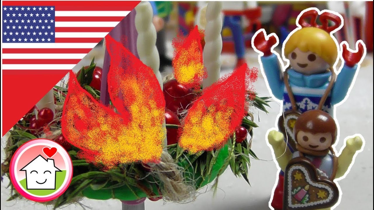 Playmobil fireman film The Advent Wreath Catches Fire - The Hauser Family