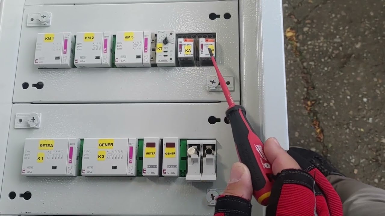 Tablou electric cu multiple surse de alimentare (retea, PV, generator, baterii) Ep. 2