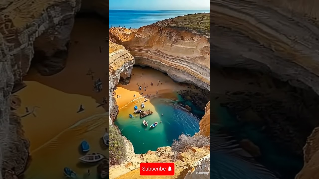 Hidden Blue Lake in Algarve, Portugal &ndash; A Secret Paradise!